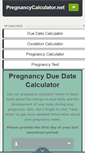 Mobile Screenshot of pregnancycalculator.net